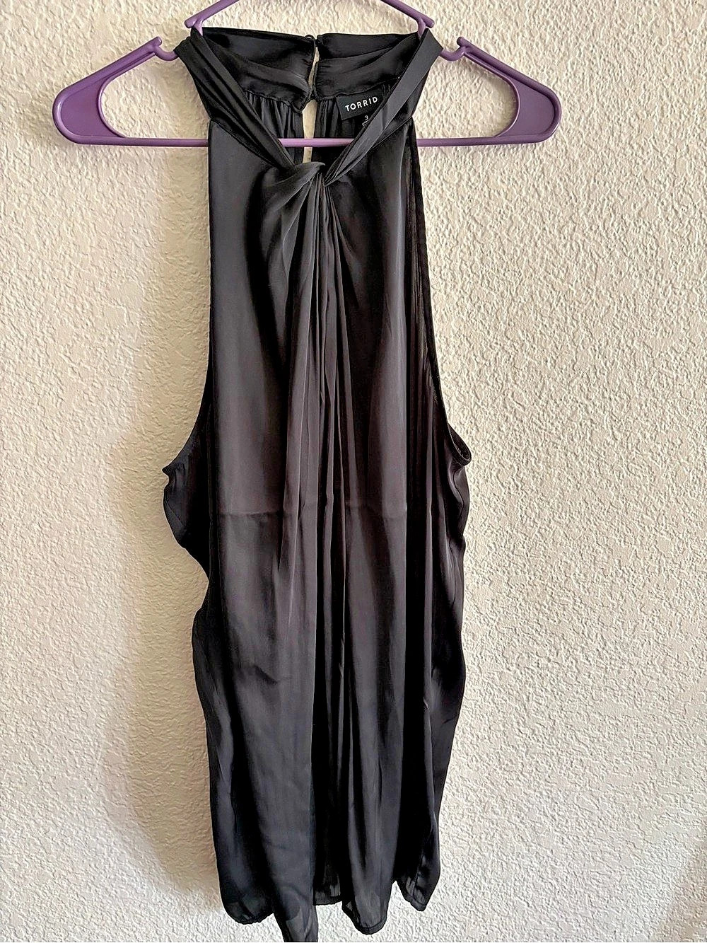Torrid Black Halter Size 3 Like New